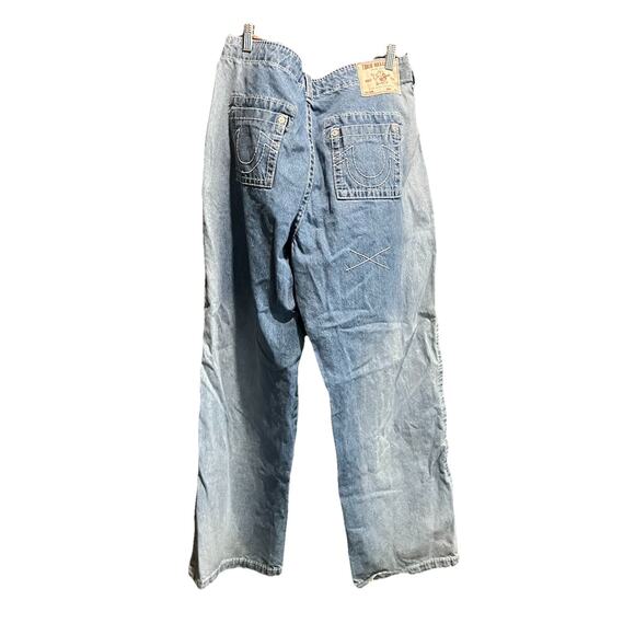 True Religion Fray Big T Pants Baggy Men's Jeans Size 31 - Picture 2 of 6